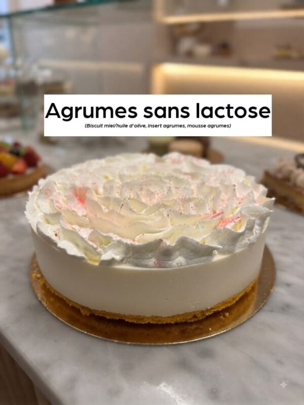 Agrums sans lactose Entremets à partager