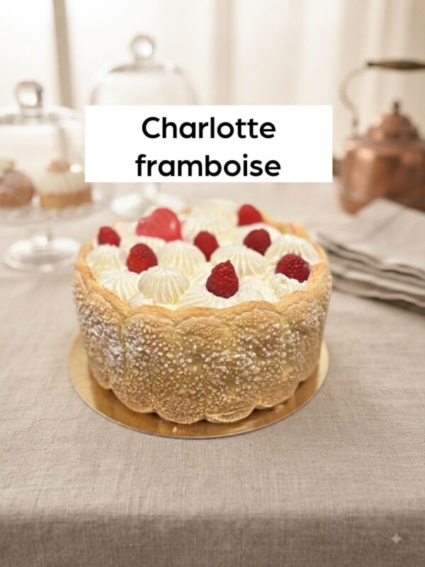 Charlotte framboise Entremets à partager
