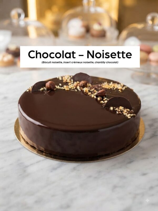 Chocolat noisette 3 Entremets à partager