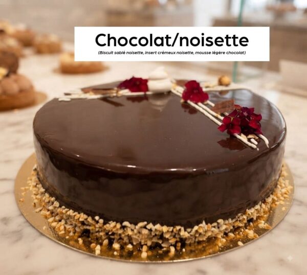 Chocolat noisette Entremets à partager
