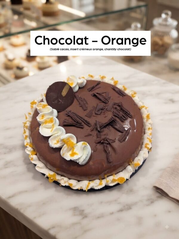 Chocolat orange Entremets à partager