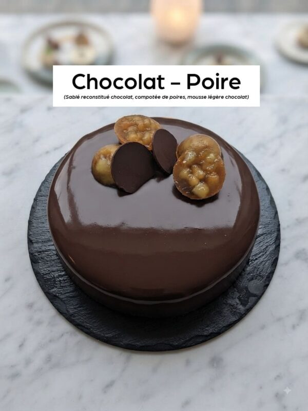 Chocolat poire Entremets à partager