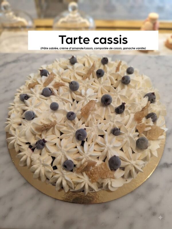 Tarte cassis Entremets à partager