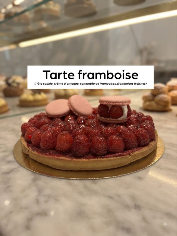 Tarte framboise Entremets à partager