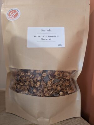 chocolat Granola maison noisette - amande - chocolat